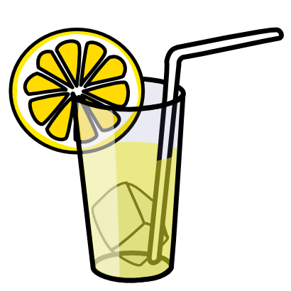 Icône aliment boisson glaçon paille citron à télécharger gratuitement